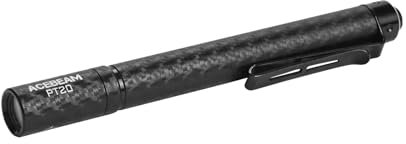 ACEBEAM PT20 2 AAA EDC Taschenlampe aufladbar, 500 Lumen Pen Taschenlampe mit Clip, Kompakte Mini LED Taschenlampe, Extrem Hell Kleine Taschenlampen für Notfälle, Camping, Zuhause, Arbeit(Schwarz)
