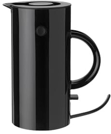 Stelton Wasserkocher Mini EM77 - Elektrischer Kocher, Wasserkessel, Teekanne - Schnell kochend, niedriger Energieverbrauch - 0,5 Liter, Schwarz, EU-Stecker