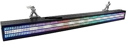 Luci DJ, LED Stage Wash Light Bar 600w Sharp Strobe LED Bar RGBW Dj Disco Party Light for l'illuminazione della fase della chiesa di nozze per feste, bar, club, matrimoni, Halloween, Natale