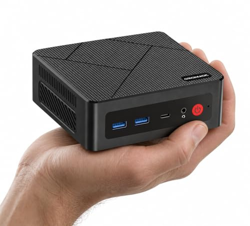 origimagic C4 Air Ryzen 5 3500U Mini PC (4C/8T bis zu 3,7 GHz), 8 GB DDR4/256 GB SSD, Unterstützung für Triple Display/Pre-OS11 Pro/WiFi 5/BT5.0/Dual Ethernet, Desktop-PC für Büro/Heim/Zuhause