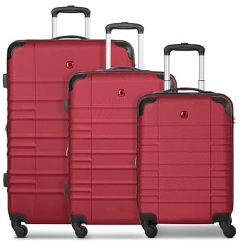 WENGER Koffer-Set 3-teilig für Damen und Herren | Reise-Trolleys | 51 x 30 x 75 cm aus hochwertigem, stoßfestem ABS Material | Erweiterbar & Teleskopgriff| Amplar Evo Serie