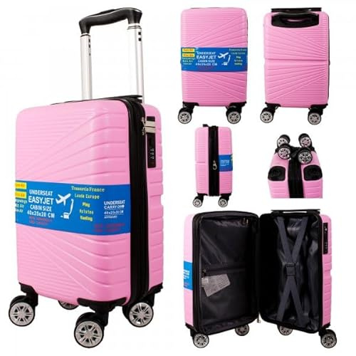 40 X 25 X 20 CM Underseat Cabin Trolley Detachable Wheels (Pink)