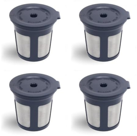dijiusidy Filtres pour cafetière Ninjas, faciles à utiliser et réutilisables pour salles de conférence. Filtres de rechange et réutilisables pour dosettes Pour K-Cup Ninjas, Noir