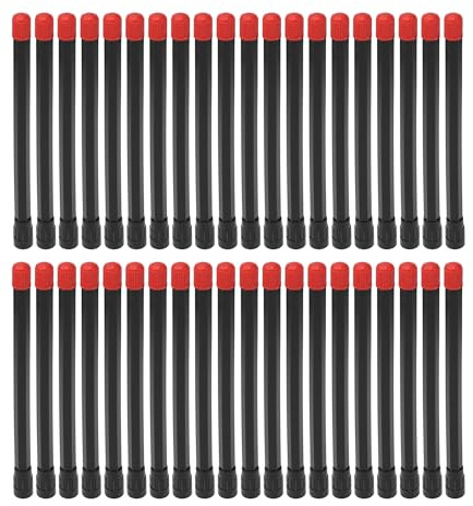 Partuto 40pcs 150mm Tire Valve Extension Universal Plastic 180 Degree Tyre Valve Stem Extender for Car Motorcycle RV Truck Bike Replacement