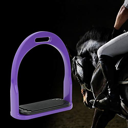 Zerodis Otros Suministros para Caballos Estribos de Aluminio Antideslizantes Pedal de Acero Inoxidable Equipo Ecuestre de Conducción Segura para Competidores y Aficionados Accesorios para Caballos