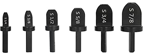 Cloimei Outil de balancement, jeu de forets, Kit d'extension de Tube Durable pour cuivre et aluminium, roulement d'expansion de tuyau en acier noir, 6 pièces, plusieurs tailles (poignée triangulaire)