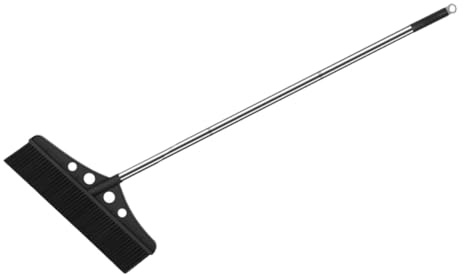 GRADENEVE Escoba Ancha Desmontable para Exteriores con Mango Ergonómico Cepillo de Acero Inoxidable para Jardín Terraza y Limpieza de Patios y Almacenes