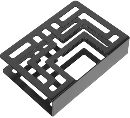 SEWACC Servilletero Negro de Acero Inoxidable Superficie Lisa y Resistente para Bar o Casa, Soporte Decorativo y Moderno para Guardar Servilletas