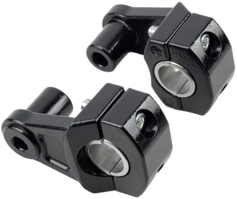 Motorcykelstyrhöjare Motorcykel 22mm 28mm Styre Bar Raised Bracket Riser Clamp Motocross(Black)