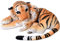 TE-Trend 2in1 XL Plüsch Tiger Tigerbaby Raubkatze Kuscheltier Großkatze liegend 60cm Stofftier braun getigert
