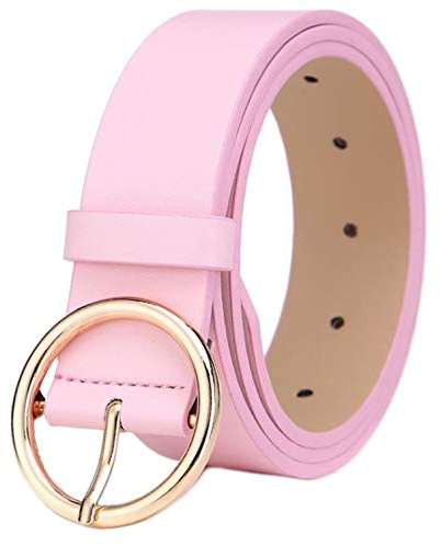 MESHIKAIER 41 * 1.3 Zoll Damen mode PU Leder Gürtel Taillengürtel Hüftgürtel Casual Waist Belt mit Metallisch Schnalle