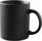 Smilatte Tazza da caffè in porcellana nera opaca da 12 once, tazza in ceramica classica manico per tè cappuccino, nero