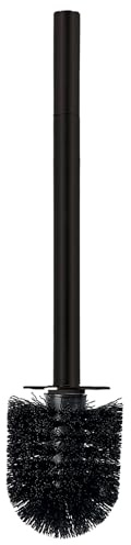 Spirella Edelstahl WC-Bürste Schwarz - Ersatz Toilettenbürste - Klobürste - Bürste - Ersatztoilettenbürste - Ersatzbürste für die Serien Gemma, Jaro - schwarz matt Ø 80mm