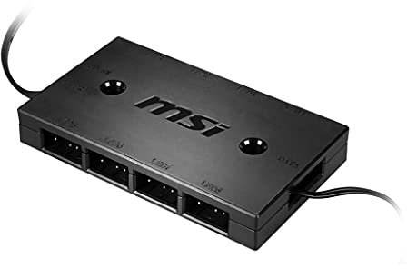 MSI MAX F12A-3H 120 mm Gehäuse Lüfter (3 x 120 mm Lüfter, LED-Steuerung, Fernbedienung, 3er Pack, schwarz, ARGB) A-RGB