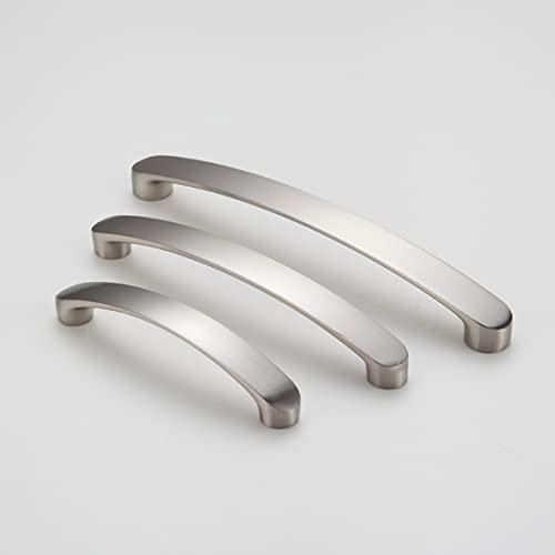 HY HUIJUN 6 maniglie effetto acciaio inox spazzolato, maniglie per mobili, per cassetti, ante dell'armadio, cucina