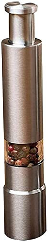 Salt Mill Chili Chili Thin Chili Thin Chili Powder Salt Pepper Pepper and Salt Mill Stainless Steel Porcelain Male Core Grey Kitchen Utensils-r_Silber-qian Salt Mill Salt and Pepper Mills (Money )
