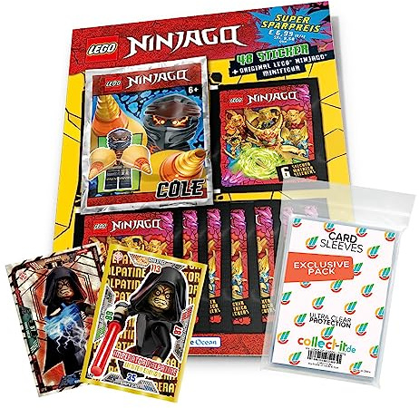 Bundle mit Lego Ninjago - Crystalized - Sammelsticker - 1 Multipack + Exklusive collect-it Hüllen