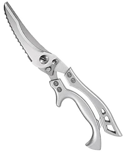 Kitchen Scissors, Kitchen Powerful Chicken Bone Scissors Chicken Duck Fish Cutter Shears Stainless Steel Scissors Scale Clean Cook Scissors