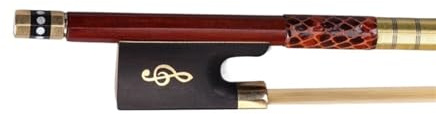 Ersatzbogen für Violine Brasilianischer Hämatoxylin-Geigenbogen, Bogenstange, Rundbogen, Schachtelhalmhaar, Instrumentenzubehör In 4/4-Qualität (Color : 4/4)