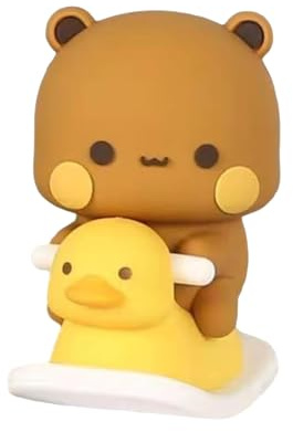 Quixotical Bubu Dudu Panda Wackelfigur Set, Kawaii Auto Deko Ornament, Personalisierte Panda Figuren für Kinder, Mädchen, Jungen, Büro und Desktop Geschenk, 1 oder 2 Stück erhältlich