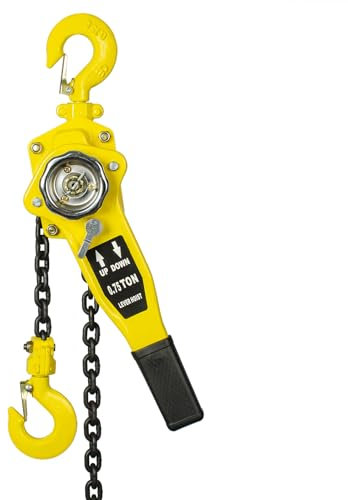 OUUTMEE Kettenzug Manueller Armkettenzug Verriegelungsarmblock 0.75T Kettenzug Mit Abziehrolle Für Lagergaragen