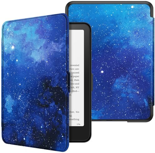 Fintie Hülle für 7 Kindle Paperwhite(12. Generation) - 2025/2024, Leichte Schutzhülle Case mit Auto Sleep/Wake für Kindle Colorsoft/Paperwhite Signature Edition, Sternenhimmel