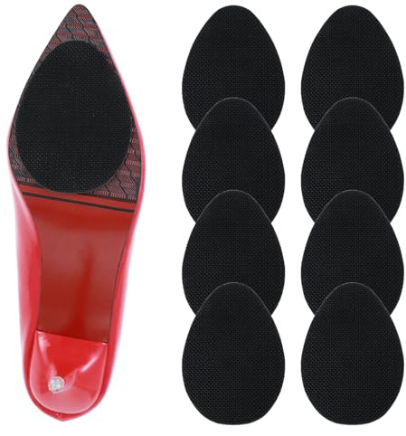 Giantree 8 Stück Anti Rutsch Sohle Pads, Rutschfeste Selbstklebende Gummipads, Gummisohlen Zum Aufkleben Schuhsohlen Protektoren Schuhboden und Fersengeräuschreduzierungsaufkleber für Alle Größen(8)