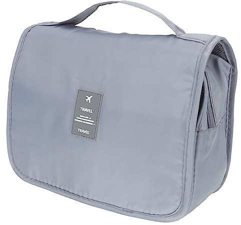 Healeved Kosmetiktasche Großzügig mit Hakenverschluss Faltbarer Reise Kulturbeutel für Damen und Herren Praktische Aufbewahrungstasche für Toilettenartikel und Kosmetik
