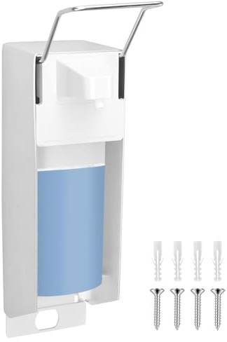 BAODBF Eurodispenser 500 ml, tvåldispenser väggmontering, stor kapacitet tvåldispenser, spara utrymme skumtvålpump för handtvål, desinfektionsmedel, duschgel