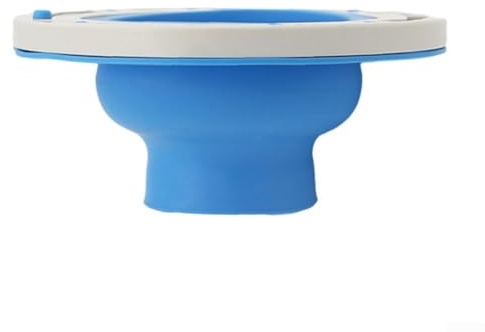 Kit di riparazione flangia WC, eccellente tenuta, adatto per tubi di scarico da 3 10 cm, struttura in plastica di alta qualità, colori assortiti (blu)