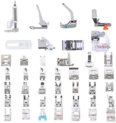 NUZAMAS 42-teiliges professionelles Nähmaschinen-Nähfuß-Set, multifunktional, für den Haushalt, Zubehör für Brother, Babylock, Singer, Janome, Kenmore, Box verpackt