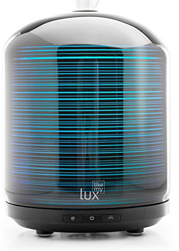 Aroma Diffuser 200ml Likemylux Ultraschall ÖL Diffusor Luftbefeuchter Aromatherapie Duftlampe (Grau)
