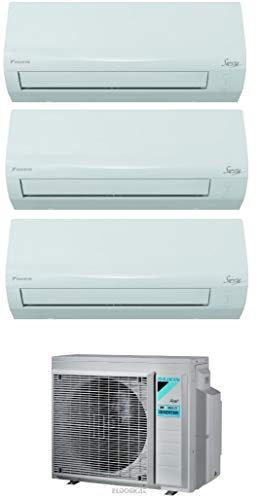 Climatizzatore Trial Split 9000 + 9000 + 12000 Btu, Inverter, Pompa di Calore - Daikin 3AMXF52A Siesta
