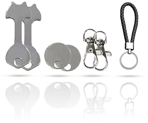 QEEQPF 2 shopping trolley keys, 1 key buckle, shopping trolley remover, shopping trolley token, shopping trolley key, no searching for coins, black