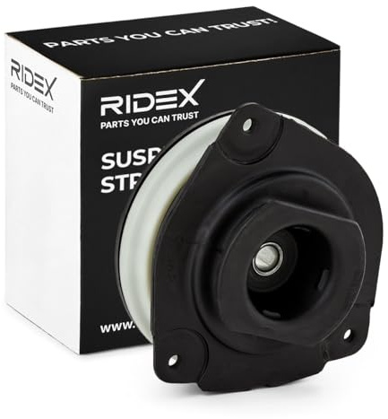 RIDEX 1180S0185 Coupelle d'amortisseur Avant Gauche avec roulement avec pièces de montage Compatible avec RENAULT Clio 2 3/5 portes BB, CB, BB0/1/2, CB0/1/2