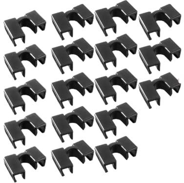 ZYWUOY 40 Stück Essstäbchen-Helfer, wiederverwendbar, Kindertraining, Essstäbchen, Helfer für Anfänger, Lernende oder Trainer, Essstäbchen, Hilfe, Kunststoff, Schwarz