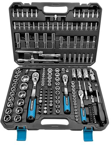 WinHolder Ratchet Wrench Socket Set DIY Tools, Bits, with Case (172PCS)