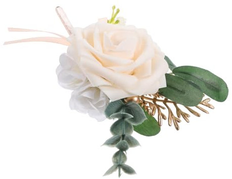 VALICLUD Herren Hochzeit Corsage Hochzeit Blume Boutonniere Bräutigam Anzug Blume Brosche