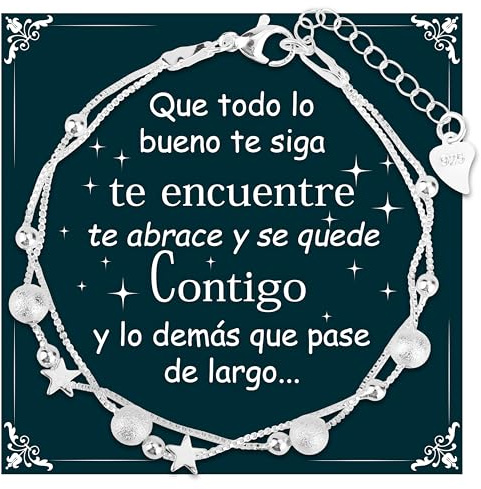 Rebundex Pulsera de Regalos Originales para Mujer Navidad San Valentin