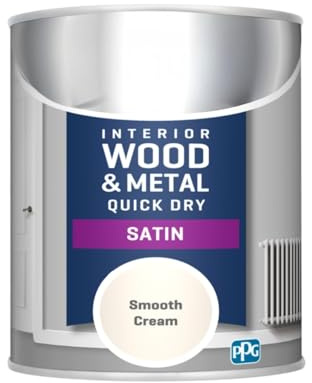 HOCHSTE® Smooth Cream Paint, Quick-Drying, Formula DIY enthusiasts, Easy-to-Clean and Maintain, Long-Lasting Protection, Interiors, Exterior Walls, Furniture, Durable & Weather-Resistant, 750ml