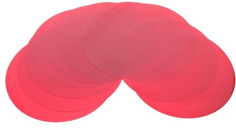OSALADI 10pièces Lot de Films Diffuseurs de Lumière Autocollants Filtres Ronds pour Lampes LED et Éclairage Vidéo Film Correcteur de Lumière Chaud