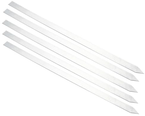 Brochetas de Metal Brochetas for barbacoa Kabob, 2 cm x 40/50, tamaños, brocheta for asar a la parrilla, brochetas for parrillas de kebab(50x2cm-5pcs)