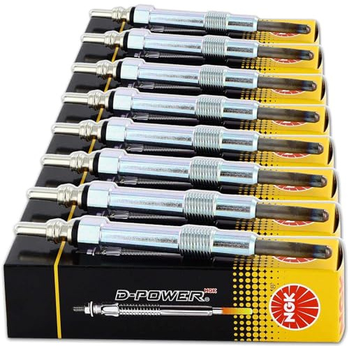 8x NGK Glühkerzen | D-Power No 51 Kompatibel mit E-Klasse (W211),GL-Klasse (X164),M-Klasse (W164),S-Klasse (W221, V221)