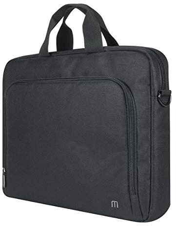 Laptoptasche 14-16 Zoll mit Schulterriemen, Notebooktaschen 15.6 Zoll, Aktenkoffer, Dokumententasche für Business, Verstärkter Boden, Strapazierfähiges Material, Schwarz