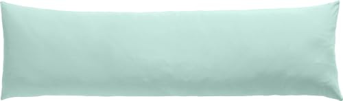 Erwin Müller Seitenschläferkissenbezug Single-Jersey Murnau - Mint Größe 40x140 - bügelfrei, strapazierstark, elastisch, mit Reißverschluss