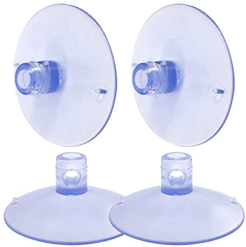4 PCS Large Suction Cups Original Replacement Compatible with Glass Table Top for Perch Cat Hammock Bed Sunny Seat Pet Hanging Keep Sliding Bumpers Glass Table Top Spacers Window Hanger