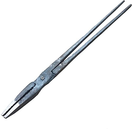 Tenazas de herrero,Tenaza de forja Ponga de herrero Tonga plana Tonga de herrero for Anvil Vise Forge 80 cm 3.0 kg de herrería de herrería for ingeniero herrero