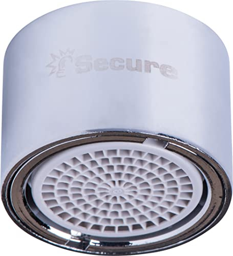 Cornat Strahlregler M22 x 1 IG – Diebstahlsicher – silber | Wasserersparnis von bis zu 60 % – Mit Dichtung – Passend für handelsübliche Armaturen – Aus Messing – Luftsprudler