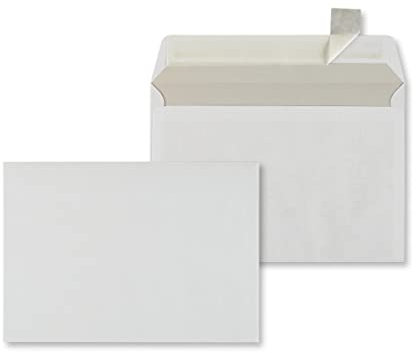 Briefumschläge DIN C6 114x162 mm haftklebend ohne Fenster Briefhüllen 100542 (1000)