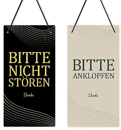 Putuo Decor „Sesson in Progress“-Schild, „Please Do Not Disturb“-Türschild, „Welocme Please Knock“-Schild, 25,4 x 12,7 cm PVC, doppelseitig, für Hotel, Büro, Klinik